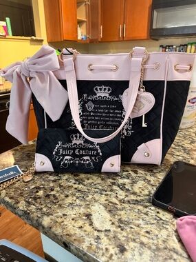Juicy Couture Quilted Tote Set